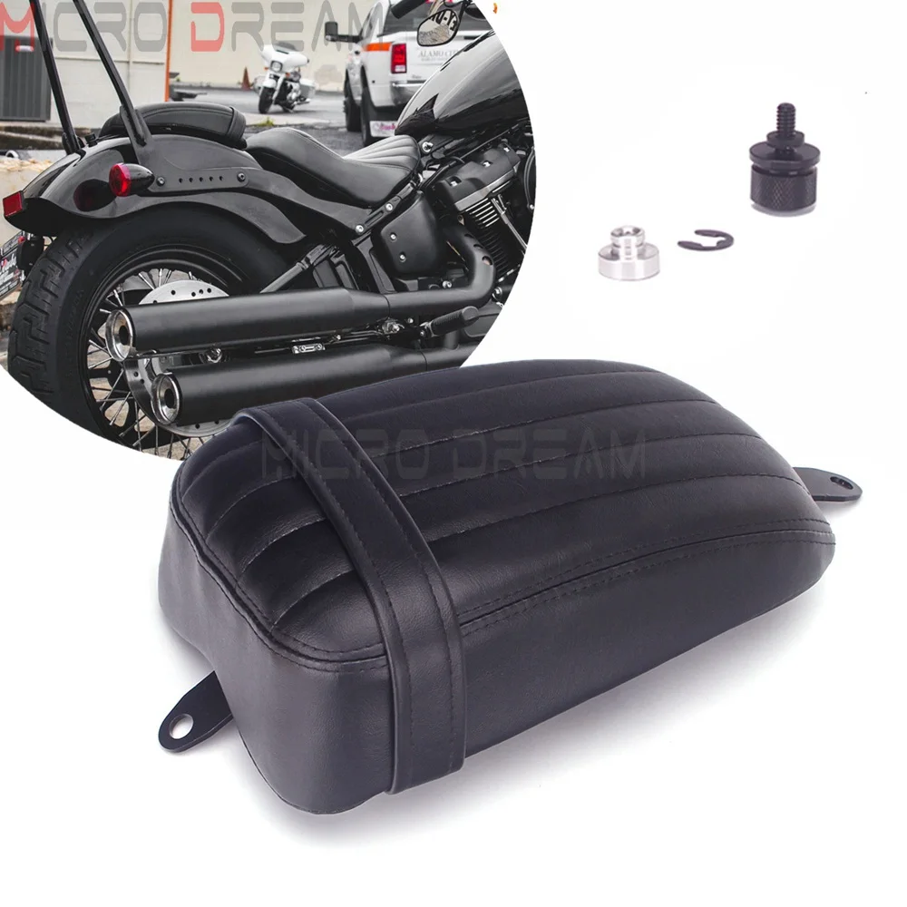 

Grid Motorcycle Rear Passenger Seat Pads Cushion Passenger Pillion Saddle For Harley Softail Slim FLSL Street Bob 2018-2020 FXBB