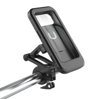 adjustable waterproof motorcycle bicycle phone holder bike handlebar magnet stand case mobile rotatable bracket bag gps mount