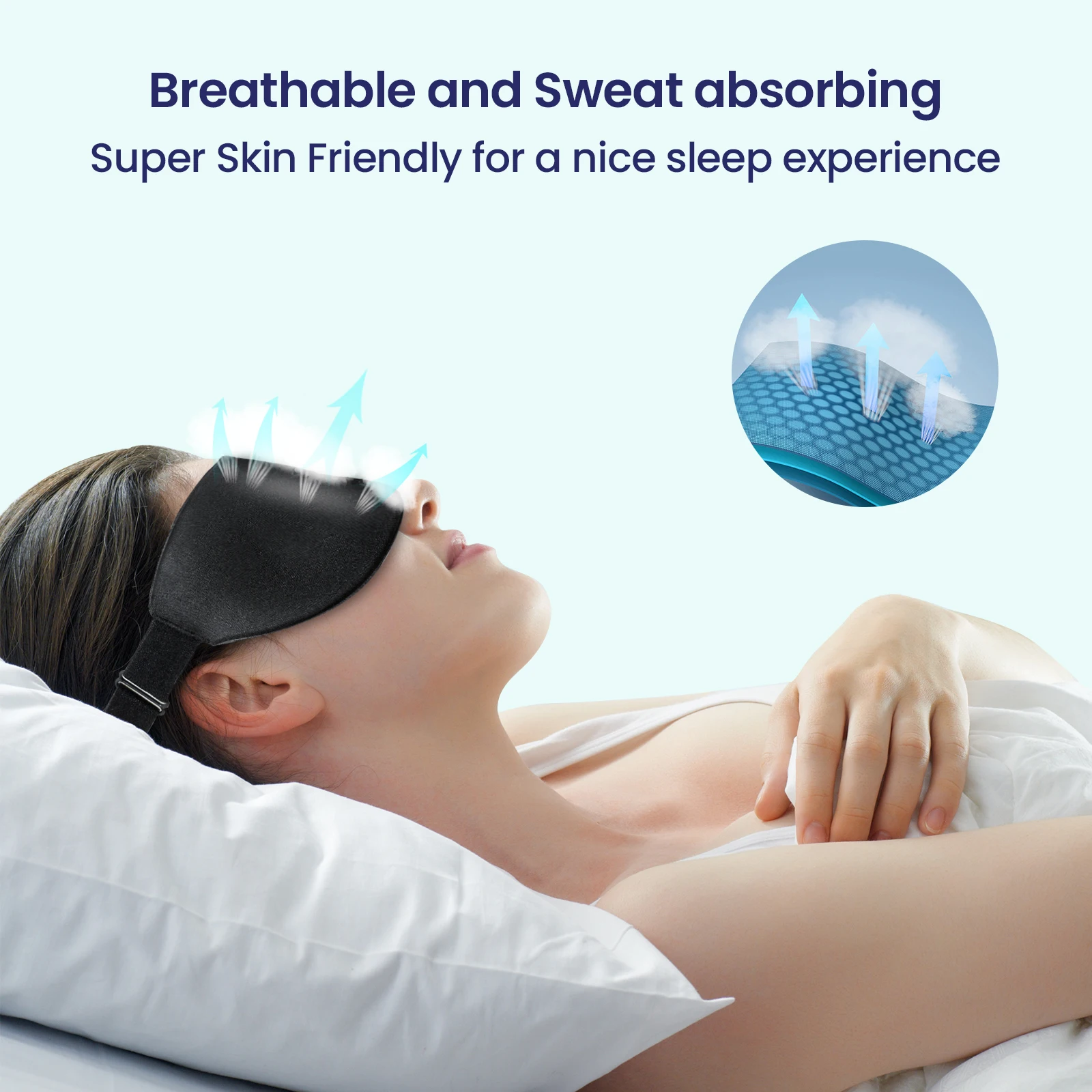 

Femometer Sleep Mask Men Women Eye Patch 3D Blackout Eye Mask for Sleeping soft Portable Blindfold Travel Comfy Eyepatch