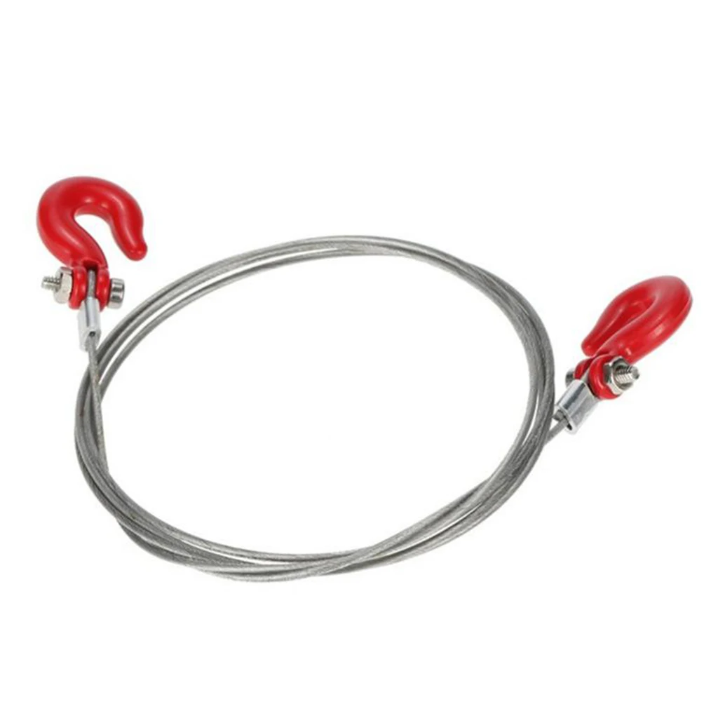 

2PCS Metal Tow Rope with Hooks RC Toy for Axial SCX10 D90 RC Car