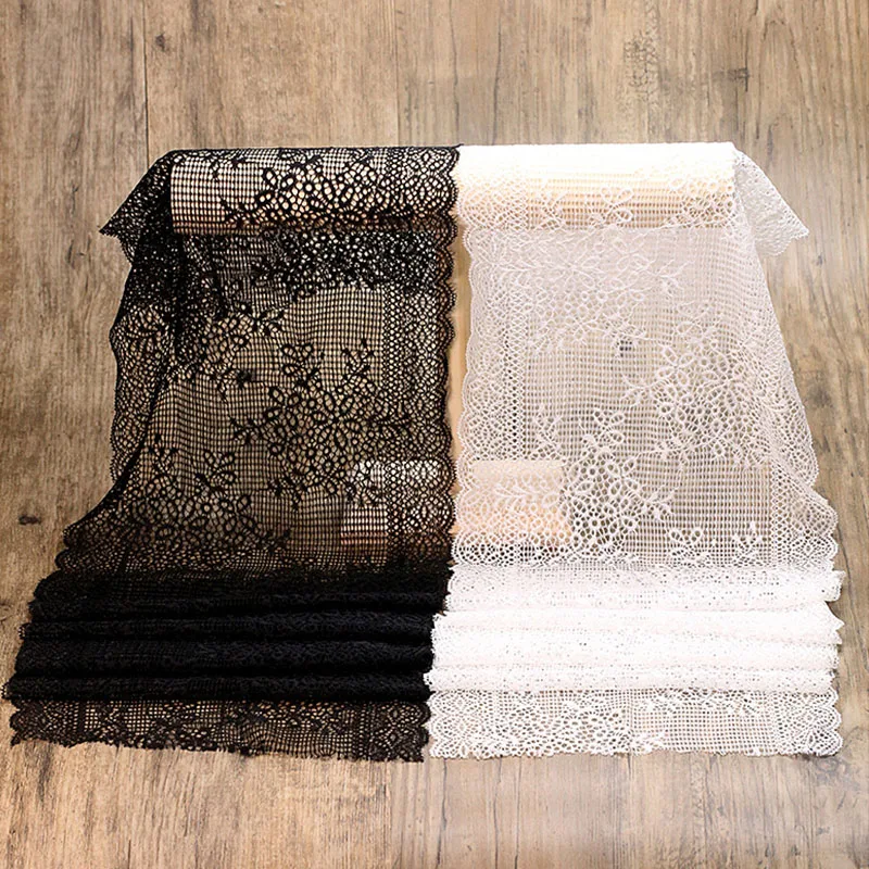 7 ярдов кружевной ткани DIY Хлопок Вязание крючком пояс плетение декоративная