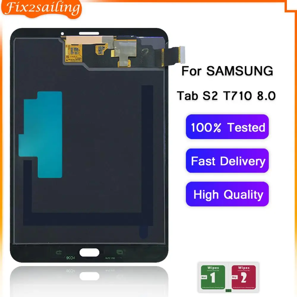 Для samsung GALAXY Tab S2 T710 T715 SM-T715 ЖК-дисплей сенсорный экран дигитайзер Сенсорная панель Замена 8,0 дюймов