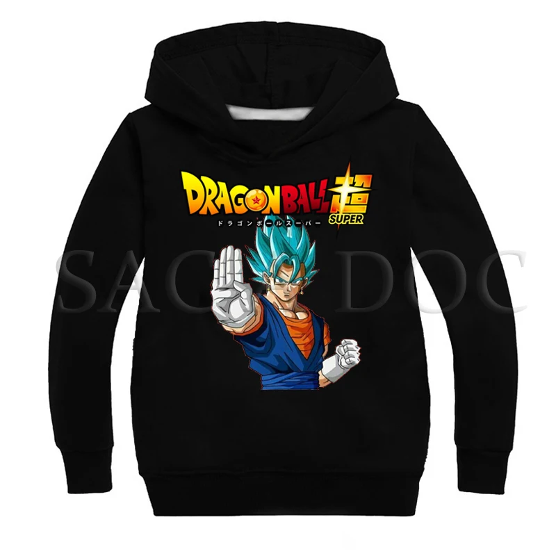 Hoodies 14 Модные толстовки с капюшоном с принтом «Жемчуг дракона»; толстовки для маленьких мальчиков и девочек; детские зимние тонкие топы с длинными рукавами; детская повседневная одежда - Цвет: Hoodies 14