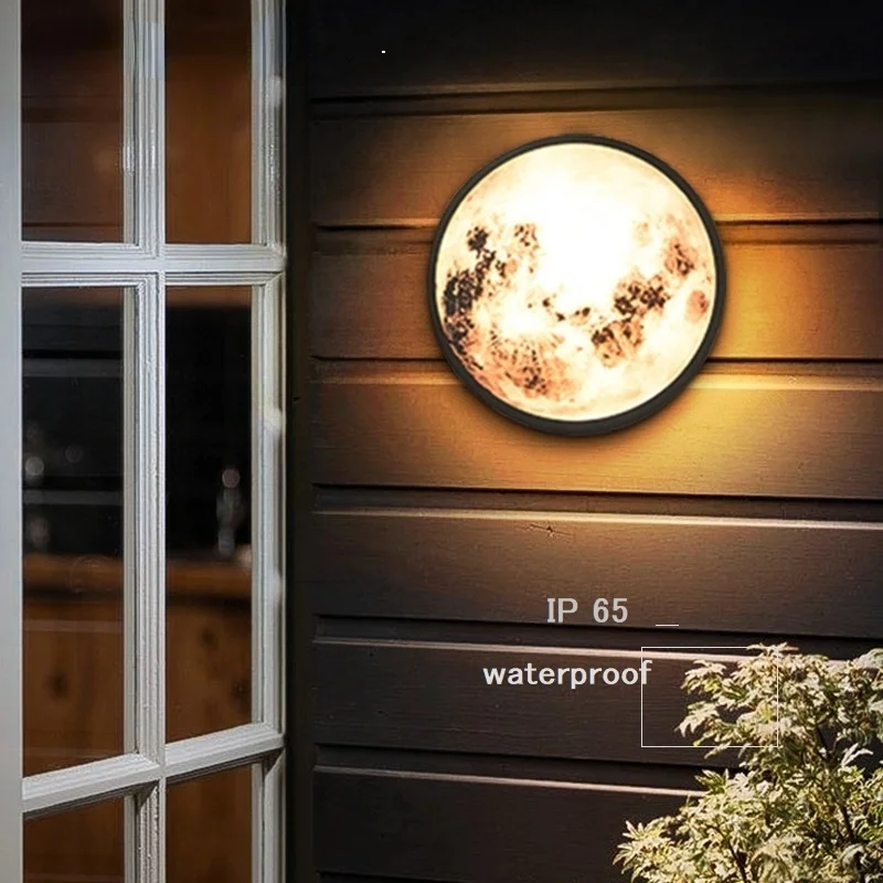 (new) contemporary adornment wall lamp, garden lamp, outdoor lamp ip65, waterproof lights, garden moonlight creative wall lamp