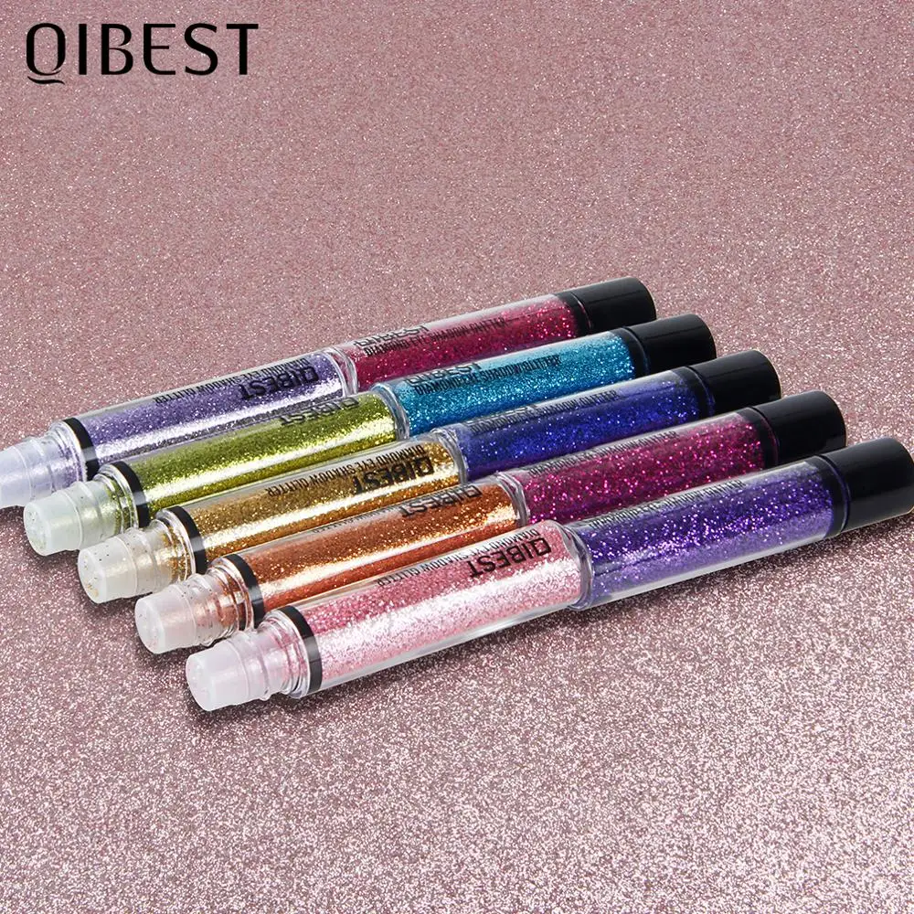 

QIBEST Glitter Eye Shadow 30 Colors Cosmetic Makeup Long Lasting Diamond Lips Makeup Nail Pigment Powder Cosmestic Body Glitter