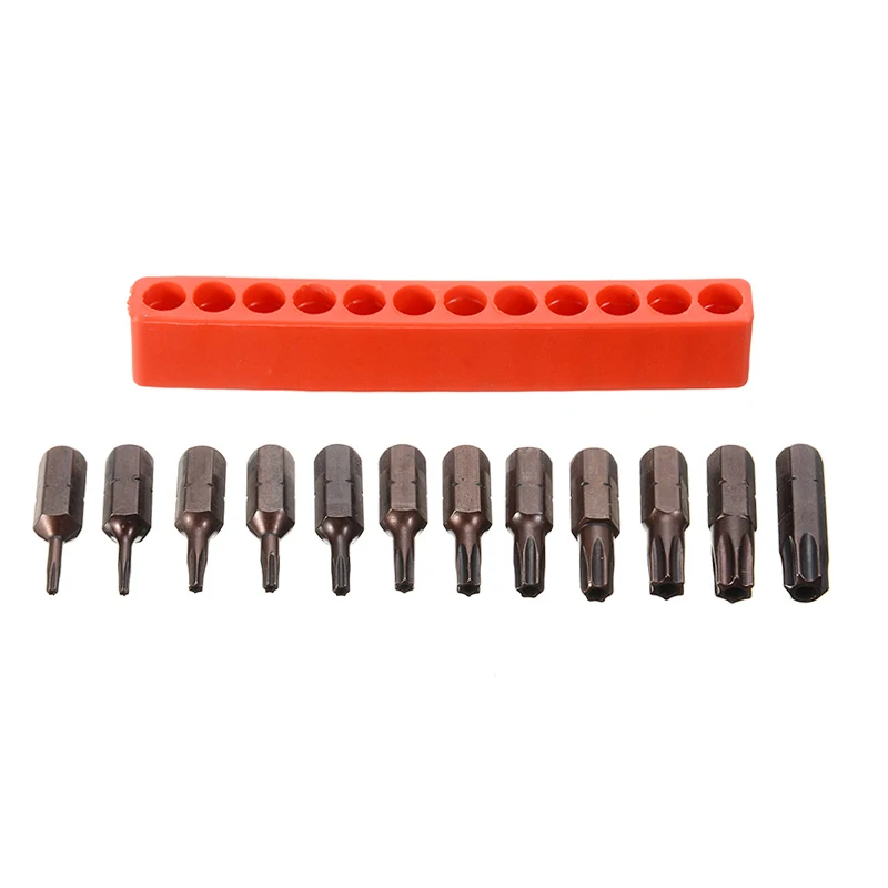 12 шт./компл. 1/4 ''Магнитная отвертка Torx T6 T40 набор инструментов для ремонта