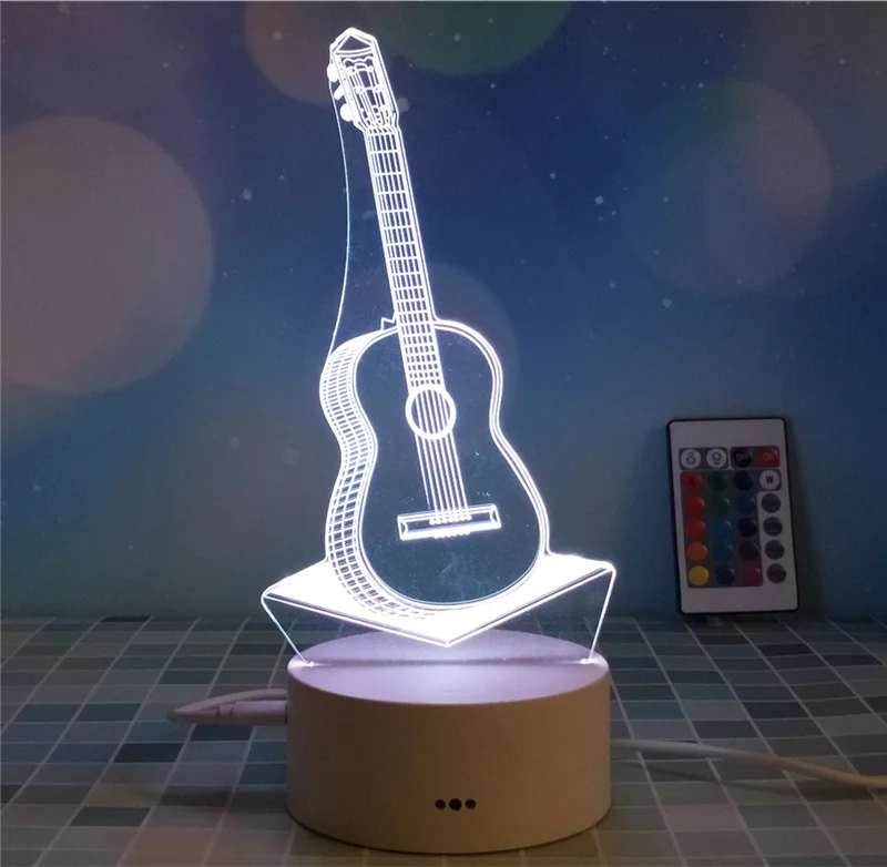 Новинка светодиодный ночник Luminaria Led светильник с клавишами 3d ильники Usb лампы для