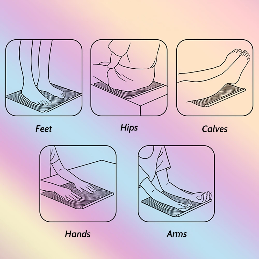 Массажера для ног с подогревом Беспроводной прогулочная Массажный коврик мышц