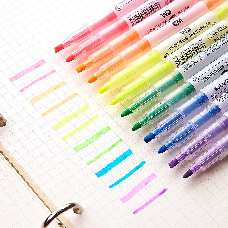 Школа маркер ручка студентов Mildliner текстовые маркеры кисть ручки Пастель Маркеры