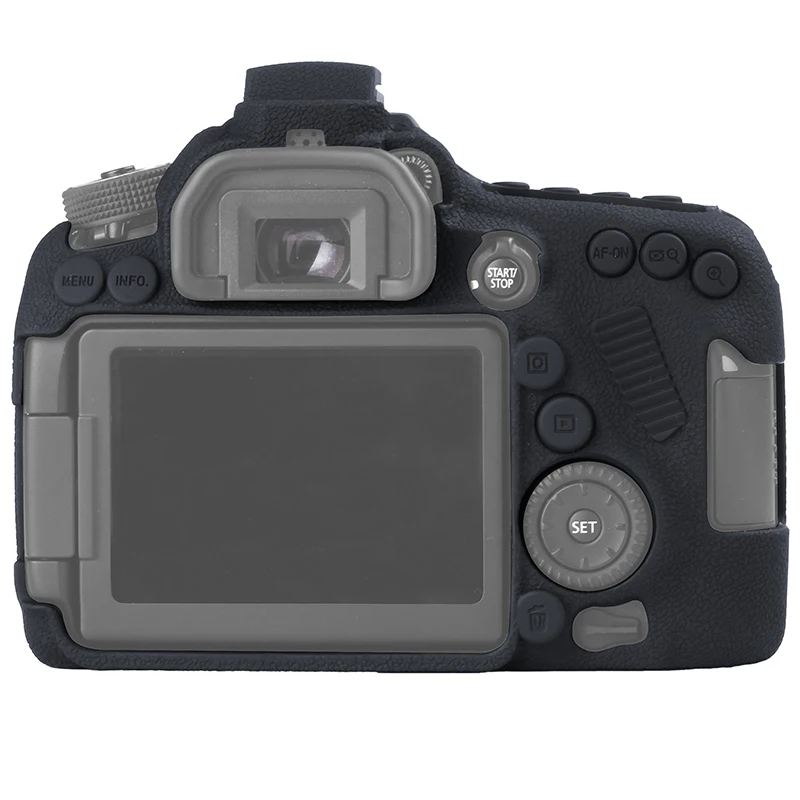 Мягкий силиконовый резиновый защитный корпус для камеры Canon 80D чехол 80D|Сумки
