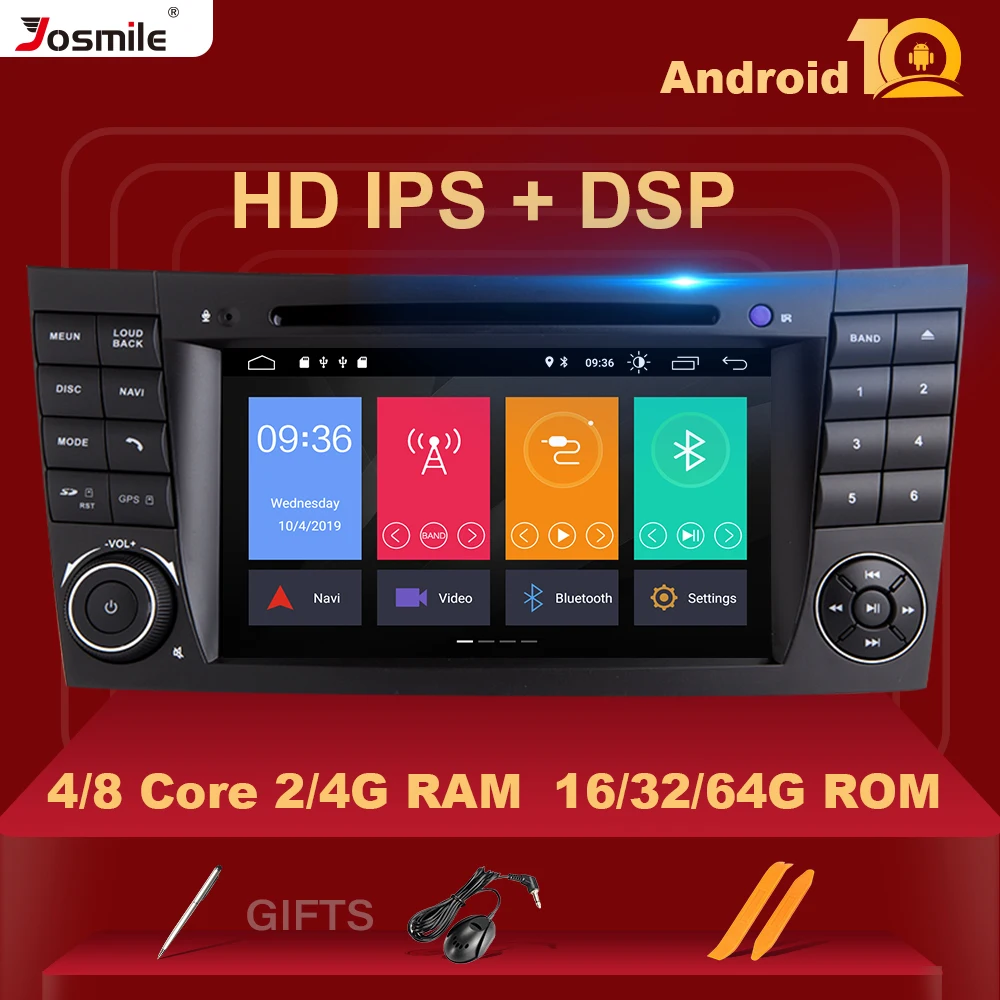 ISP DSP 4 Гб ОЗУ Android 10 0 автомобильный DVD мультимедийный для Mercedes Benz E class W211 E200 E220 E300 E350