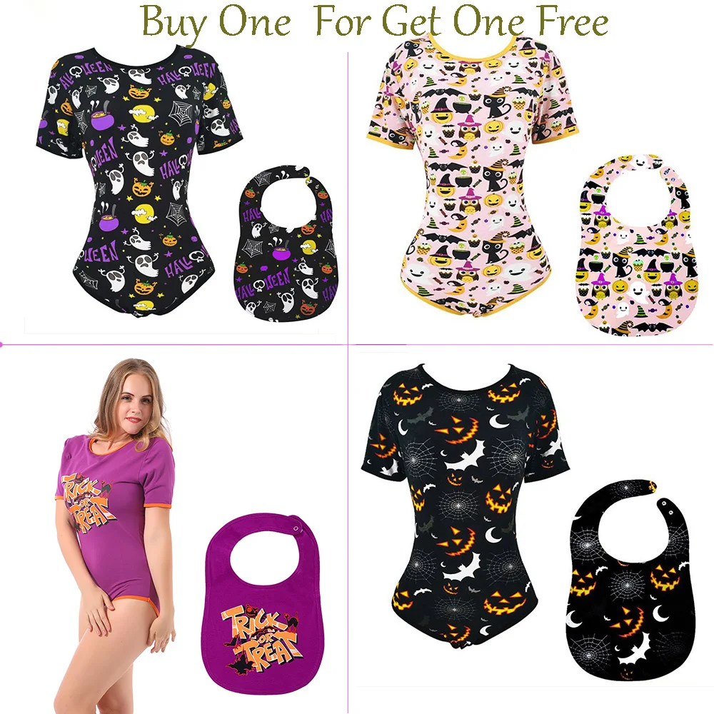 Взрослые детские комбинезоны-ABDL Хэллоуин шаблон ползунки ddlg взрослый размер Комбинезоны для взрослых девочек