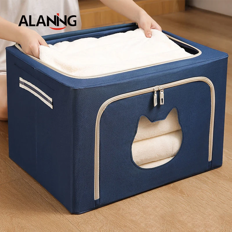 

Oxford Cloth Storage Box High Capacity Wardrobe Home Supplies Closet Organizer Storage Boxes Bins Organizer for Clothes Garden