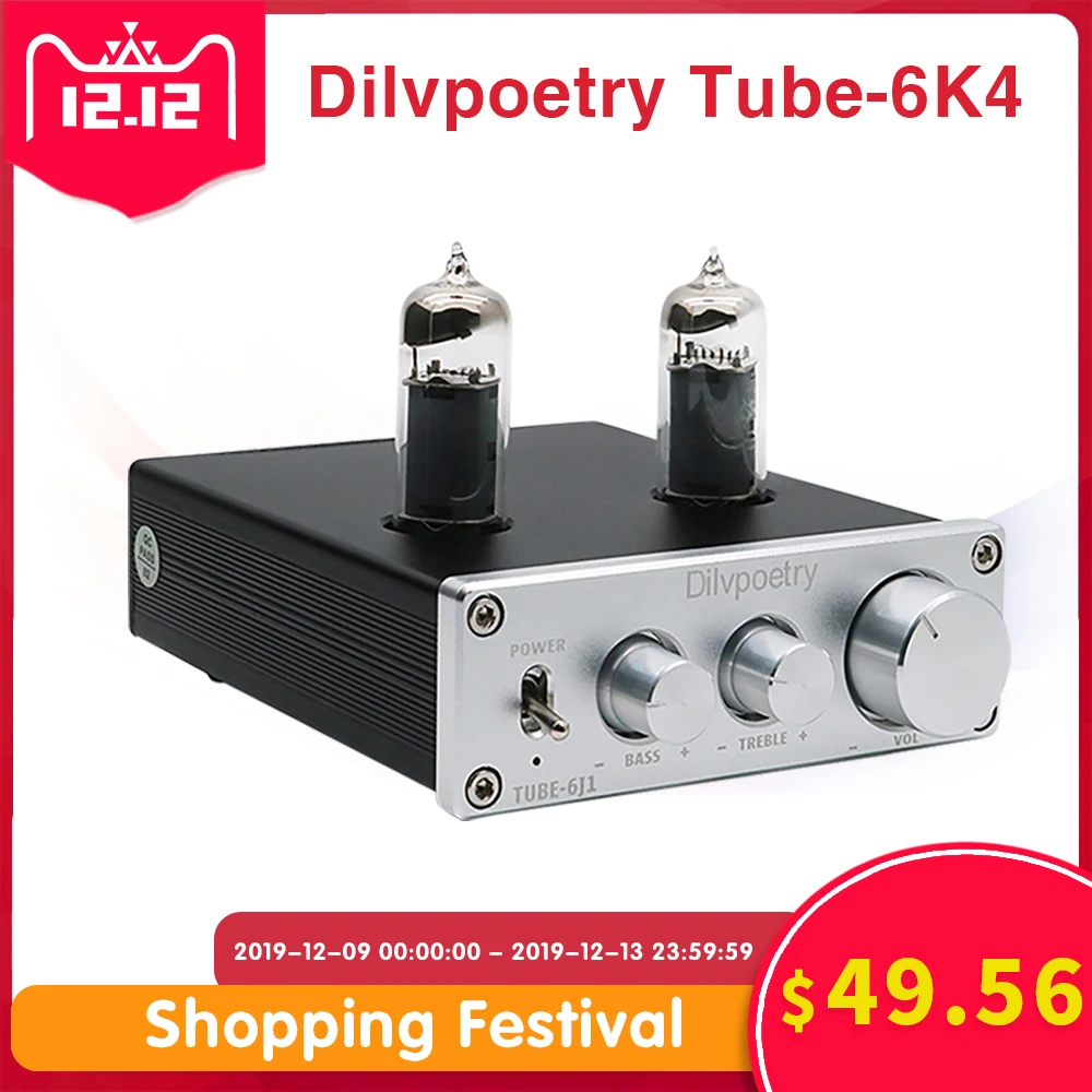 Dilvpoetry 6K4 вакуумный ламповый усилитель стерео HiFi интегрированные ламповые усилители TPA3116D2 NE5532 предусилитель домашний аудио усилитель