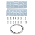 Эпоксидная форма сделай сам, брошь, медали любви, круглая линейка, квадратный знак, значок