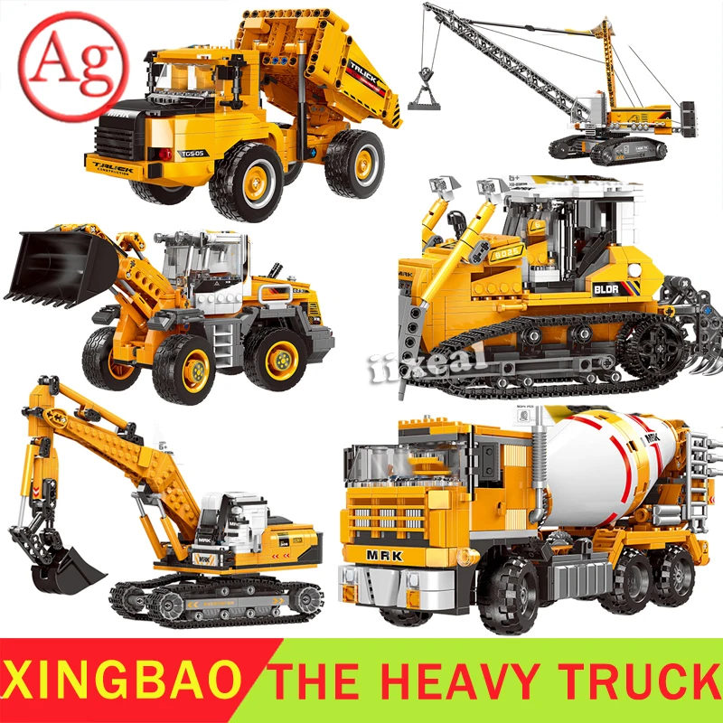 Совместимый с DIY краном автомобиль инженерный Экскаватор Бульдозер грузовик
