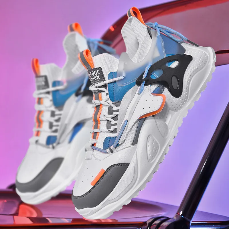 

Ventilation Wear-resistant Men's Sneaker Tourism High Quality Luxury Shoes Sneakers Comfortable Light Platform New 2021 Handmade