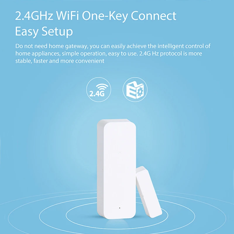 

Tuya Smart WiFi датчик для двери дверь открытой/закрытый детекторы магнитный переключатель окна сенсор умный дом безопасности оповещения охранно...