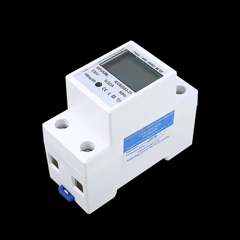 

DDS528L ЖК-дисплей однофазный счетчик энергии Ватт 230В переменного тока 50Гц Электрический din-рейка Высокая точность цифровой дисплей подсветка