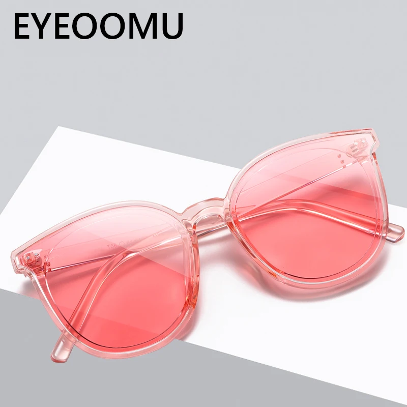 Овальные Солнцезащитные очки EYEOOMU женские винтажные поляризационные зеркальные