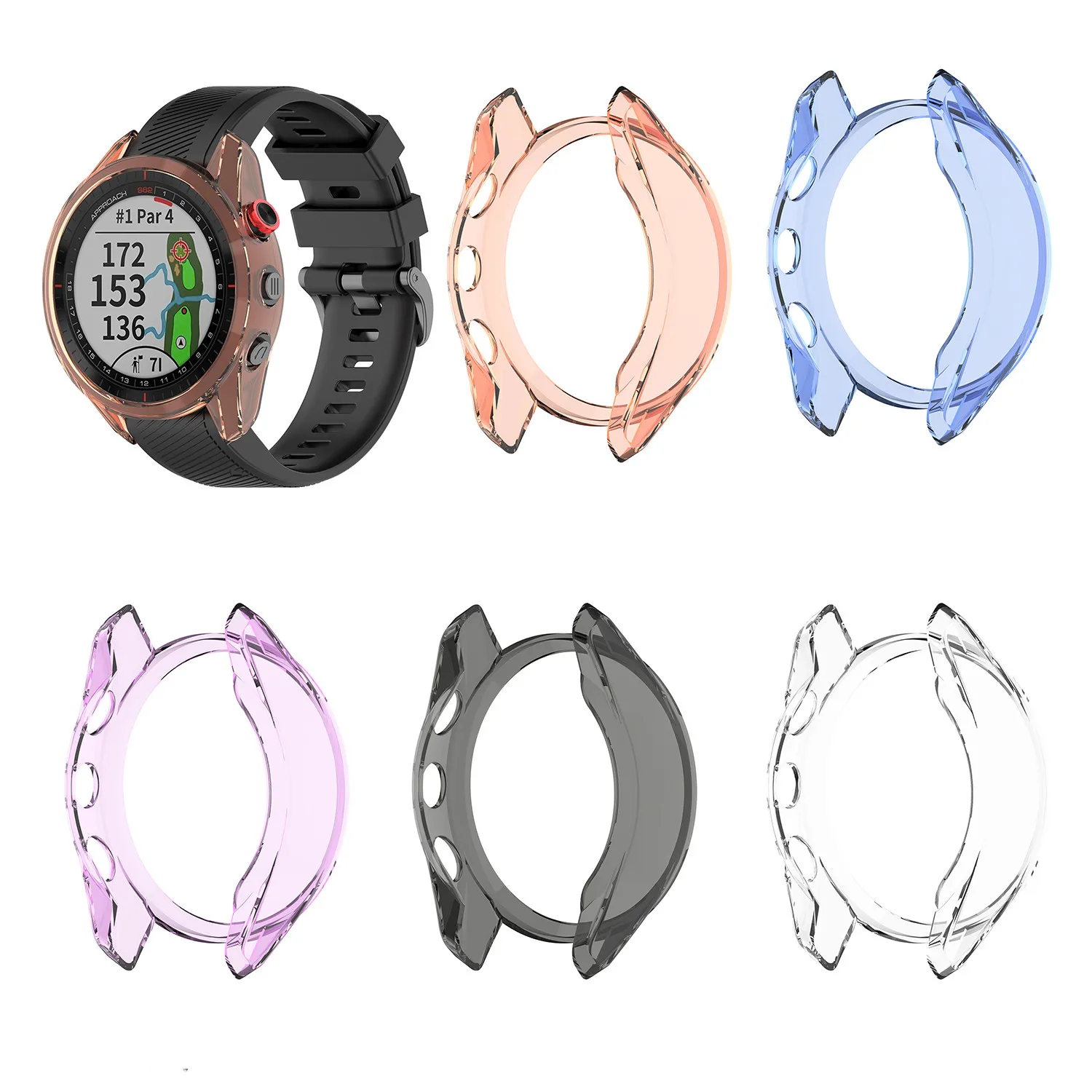 

Ультратонкий прозрачный защитный чехол для часов Garmin touch S62