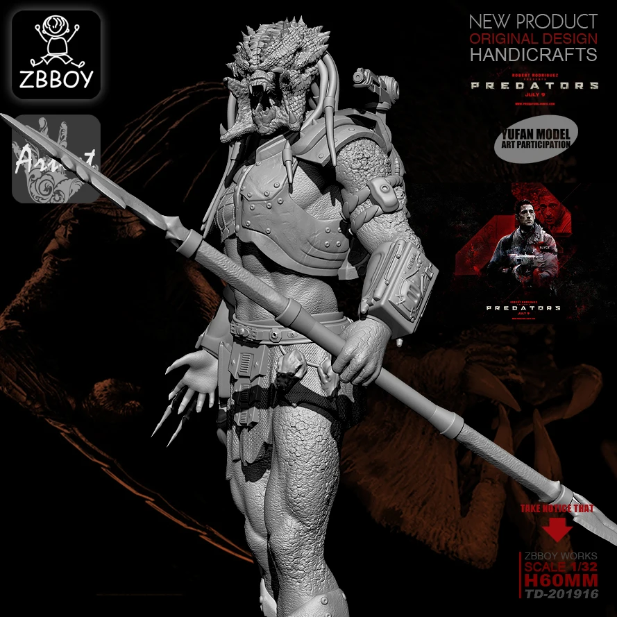 1/32 Predator Iron Warrior полимерный солдат с рисунком в виде воина | Игрушки и хобби
