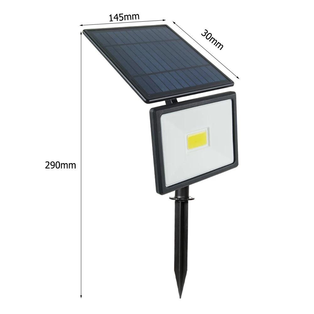 

Control Outdoor Path Yard Garden Lamp Waterproof COB 4W Solar Lawn Light Solar Bollard Light Led Solar Stick Lights