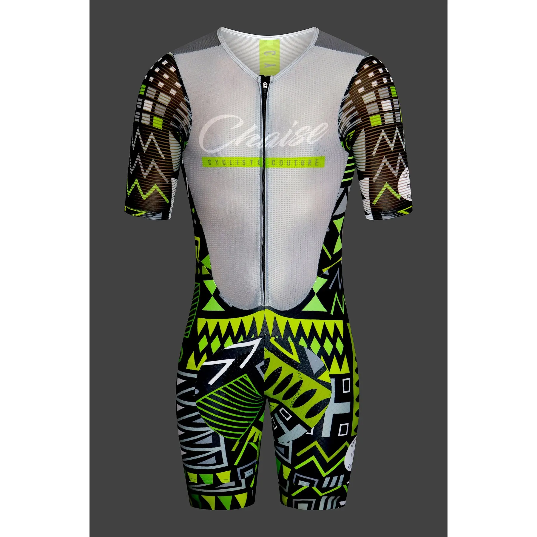 

Chaise CYCLISTE COUTURE CYCLING AEROSUIT SHORT SLEEVE SKINSUIT JUMPSUIT BODYSUIT REPLICA