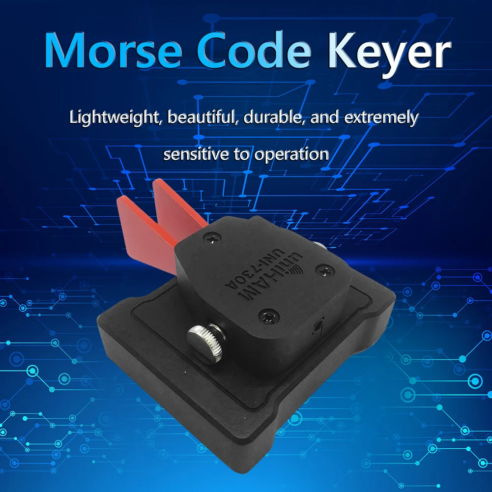 

UNI-730A Auto Key Body the CW Morse Code Keyer Key+ CW code for Ham Radio learning transmitting electromechanical key exerciser