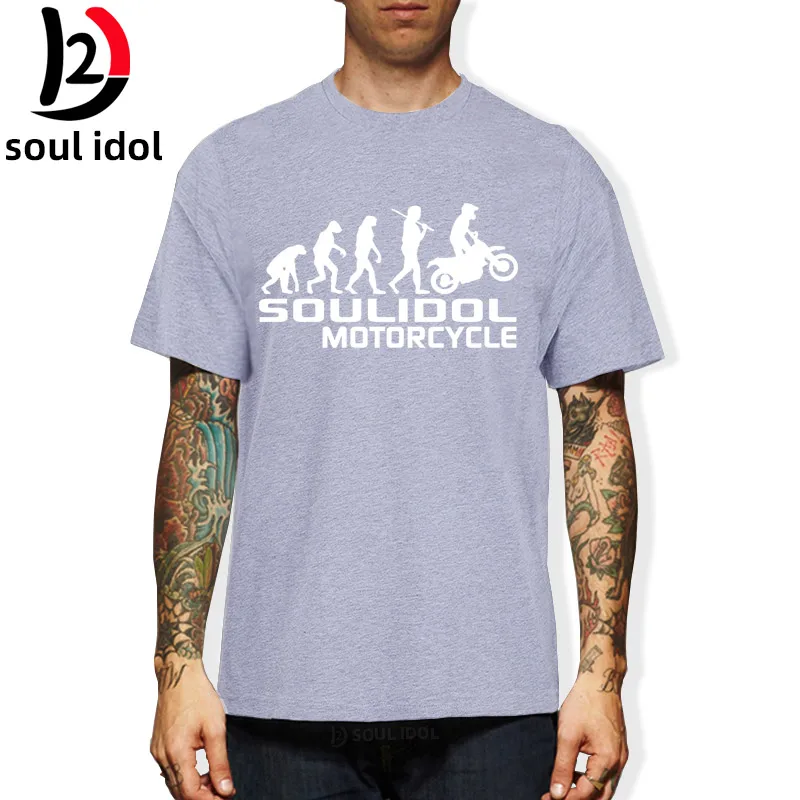 

D2 High Quality T Shirts Men MOTORCYCLE APE TO EVOLUTION T Shirt Summer soul idol Short Sleeve O-Neck Cotton Homme T-shirt Tee