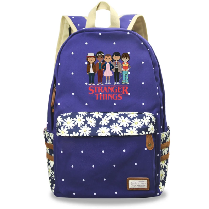 Mochila Stranger Things 8 14 Аниме Рюкзак Tassen Sac Dos Цветочный рюкзак Trave Plecak тетрадь школьные