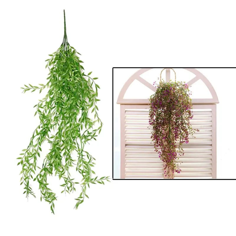 1 шт. искусственный шелк Висячие лозы листья растений для дома сада украшение на