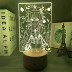 Игра Genshin Impact Hu Tao, фигурка, 3d светодиодный ночсветильник, акриловая светодиодная лампа, игровая комната, Декор, подарок