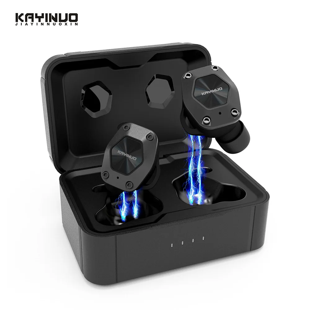 KAYINUO TWS спортивные bluetooth наушники 5 0 9D стерео Беспроводная гарнитура с микрофоном