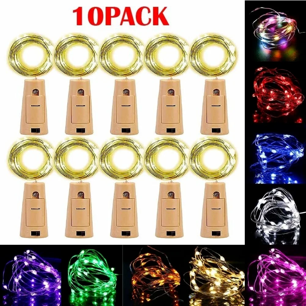 

3M 30LED Wine Bottle Cork String Light Powered Copper Wire Bottle Stopper Garland Light DIY Wedding Party Light.
