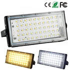 50 Вт воды-доказательство IP 65 потолочные светильник в черном корпусе с белым в виде ракушки AC220V теплого белого и белого цвета светодиодный прожектор светильник