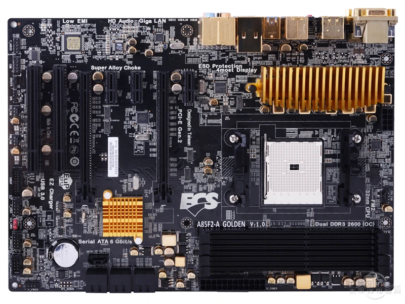 

Для ECS A85F2-A рабочего Материнская плата FM2 AMD A85X DDR3 64G S-ATA III блок питания ATX б/у Оригинал материнская плата