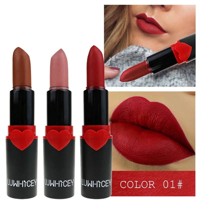 10 цветов Матовая тумана помада с длительным эффектом увлажнения Губная макияж