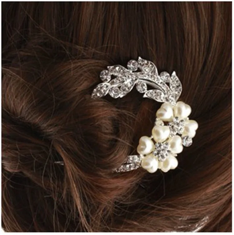 Заколка для волос в Корейском стиле u-образный жемчужный гребень мужская заколка