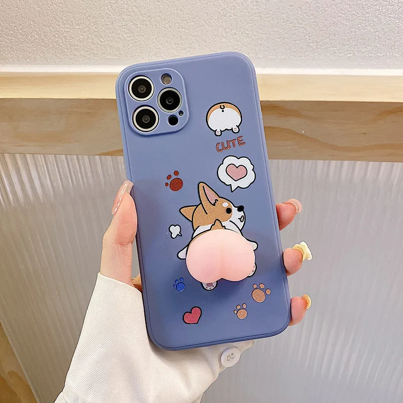 Мягкий персиковый чехол Corgi для Xiaomi Redmi Note 10 Pro 9 9T 10S 8T Mi 11T T с милым 3D мультяшным