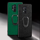 Чехол для телефона из натуральной страусиной кожи для Oneplus 9R 8 9 Pro 8T 7T Pro 7 Pro 6 6T Nord 2 N10 N200 CE One plus