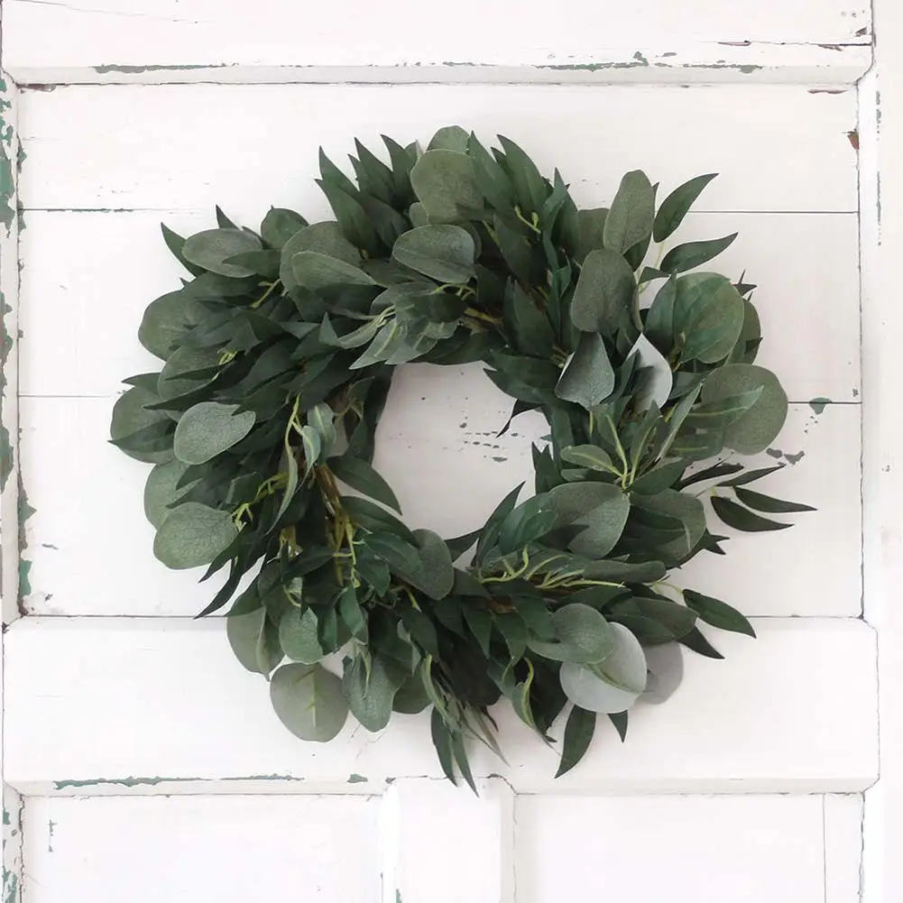 

AsyPets Artificial Eucalyptus Wreath for Wedding Party Door Hanging Pendant Decoration