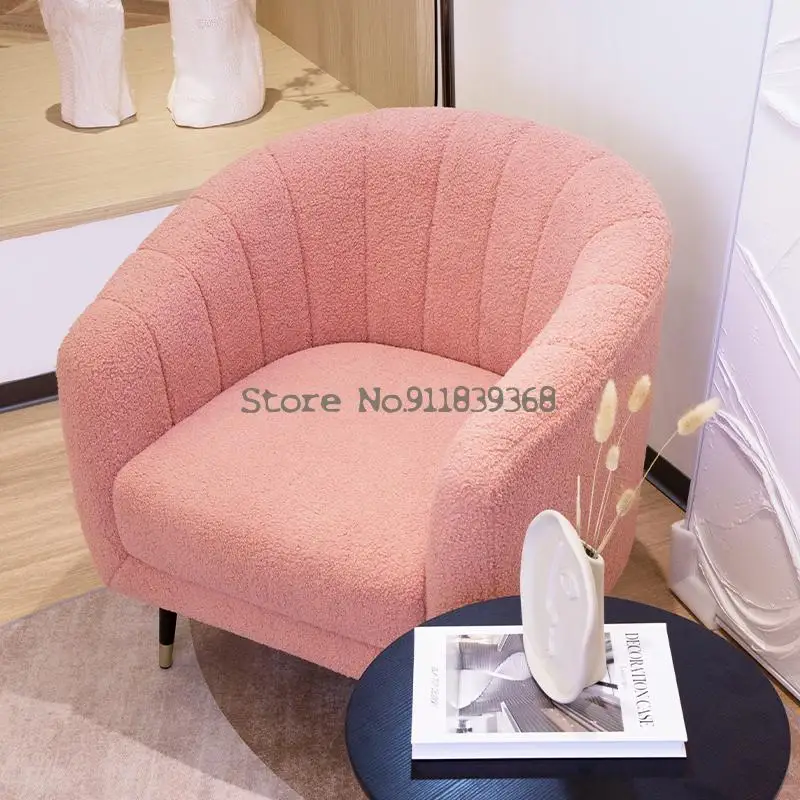 Одноместный светильник роскошный современный скандинавский тканевый диван для