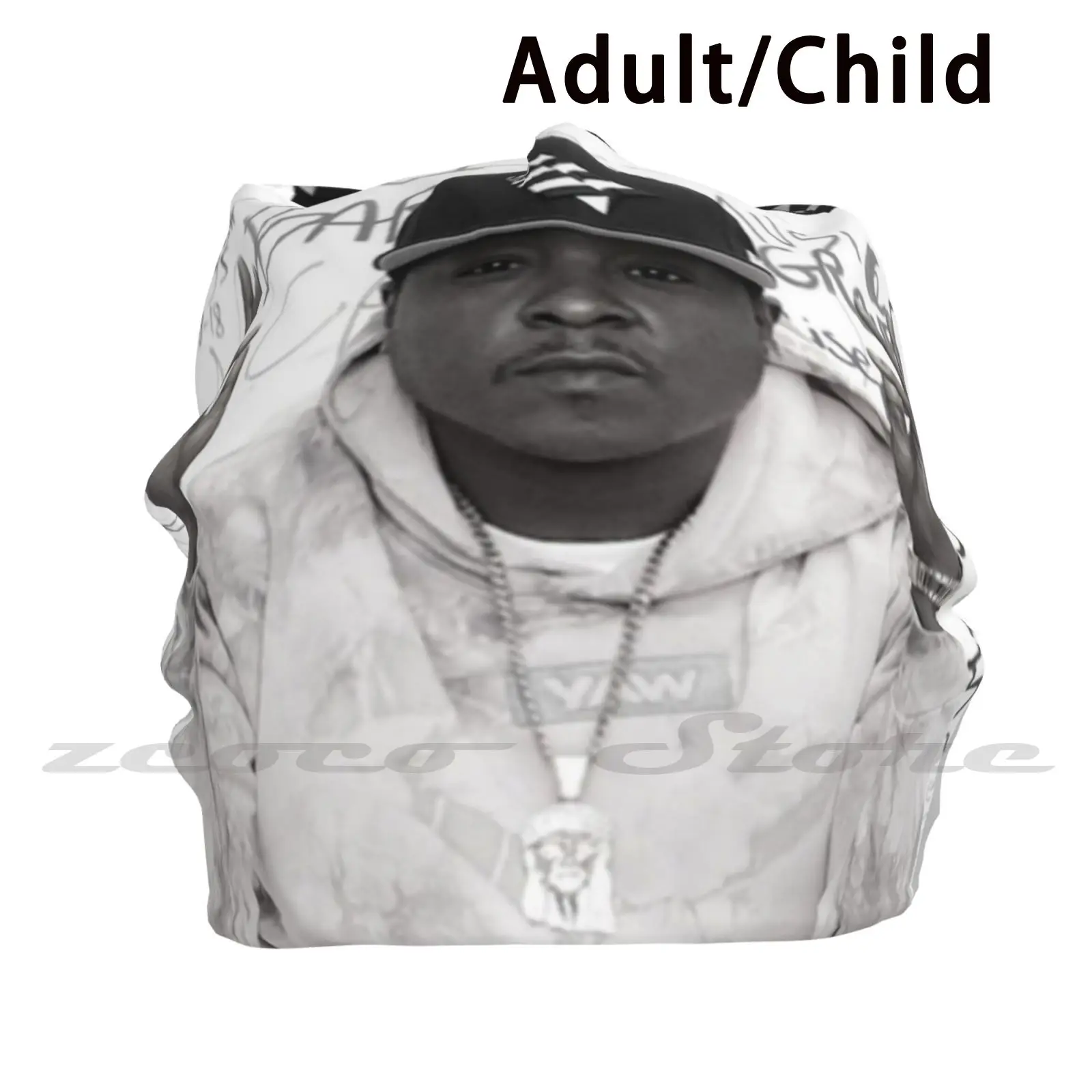 Jadakiss Diy Pullover Cap Knit Hat Plus Size Keep Warm Elastic Soft Griselda Griselda Records Rap Boom Bap Shady Conway Music