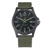 male brand army watches mens fashion nylon band date military sports gifts quartz wristwatches black relogios masculinos 2020
