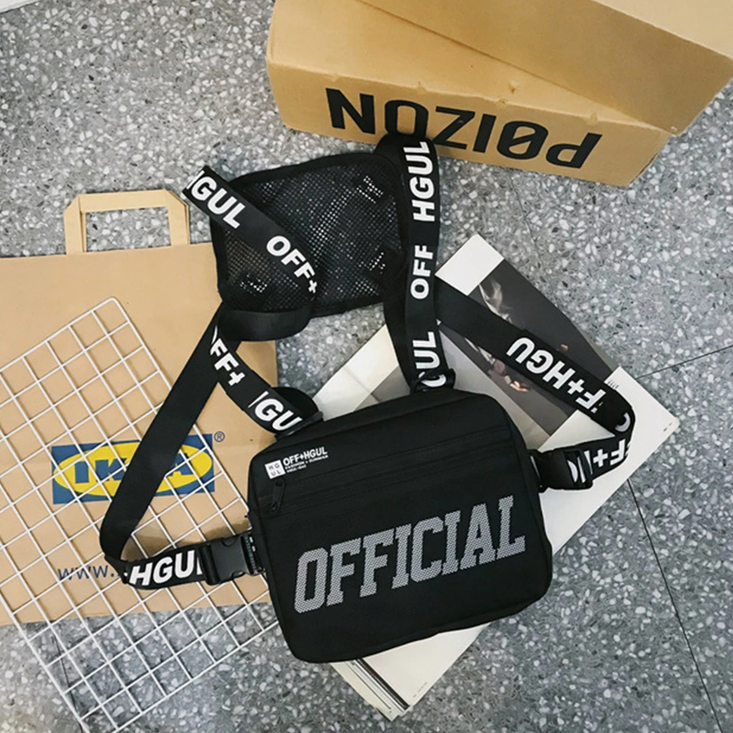 AELFRIC уличная одежда тактический жилет стиль хип-хоп стандартная сумка для мужчин