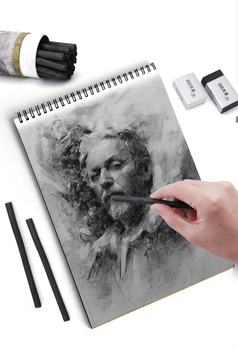 Marie's угольный карандаш Dibujo профессиональный набор De Lapices Profesionales Carboncillos Para Dibujar Woodless Lapiz углеродный карандаш