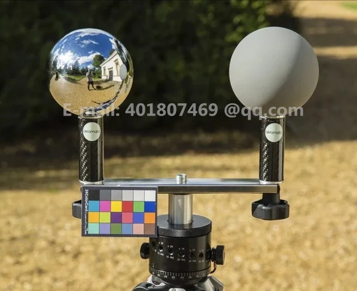 VFX-Bola de efecto Visual HDRI para fotograf&iacute;a, reflector de colecci&oacute;n de 18 grados, color gris, espejo-0