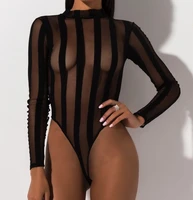 omsj 2019 new spring bodysuits women top fashion black turtleneck playsuits one piece sexy clubwear outfits white short jumpsuit