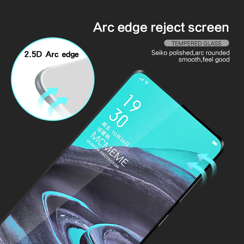 Для Oppo Reno 2/Z/F стеклянная Защитная пленка для полного покрытия для Oppo Reno2 Reno2Z Reno2F закаленное защитное стекло